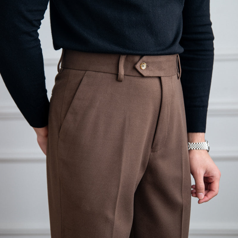 The Milan Commuter Thick Casual Trousers – Comfort & Style for the Modern Traveler