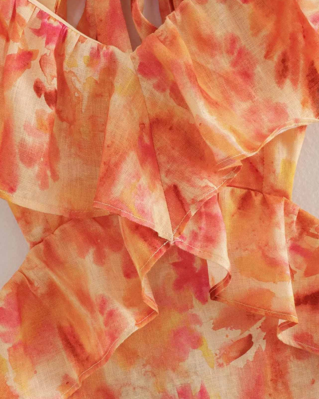 Farah | Ruffle Strap V-Neck Maxi Dress for Summer Days