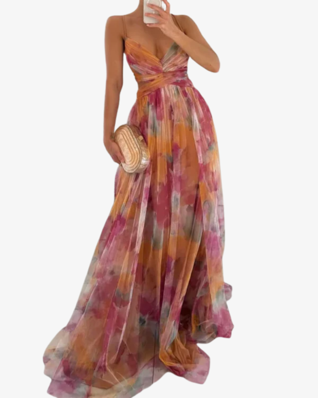 Celine | Floral Strappy Maxi Dress for Summer