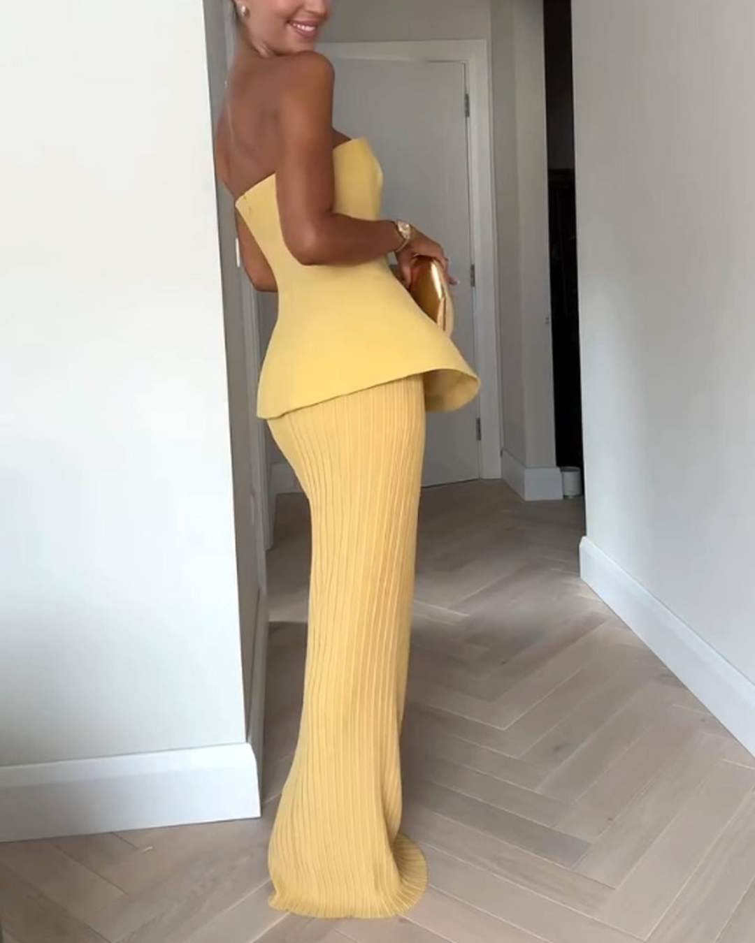 Mila | Elegant Strapless Summer Maxi Dress