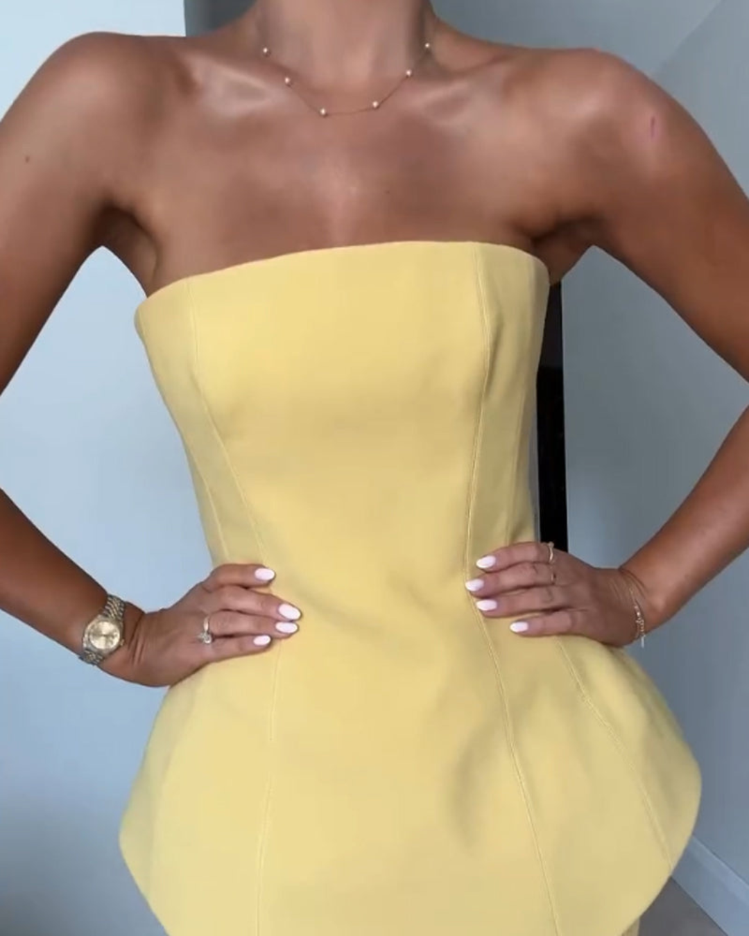 Mila | Elegant Strapless Summer Maxi Dress