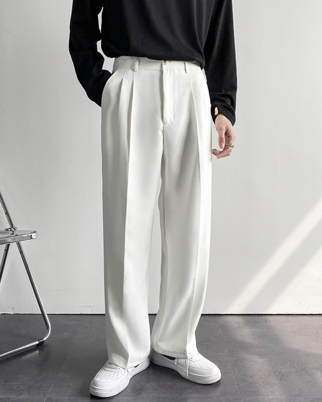 Montgomery | Men's Wide Leg Suit Trousers