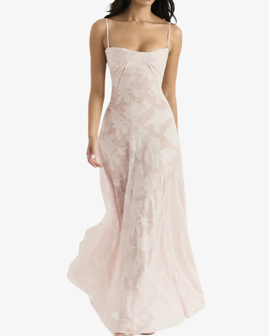 Nancy | Women's Satin Evening Maxi Dress