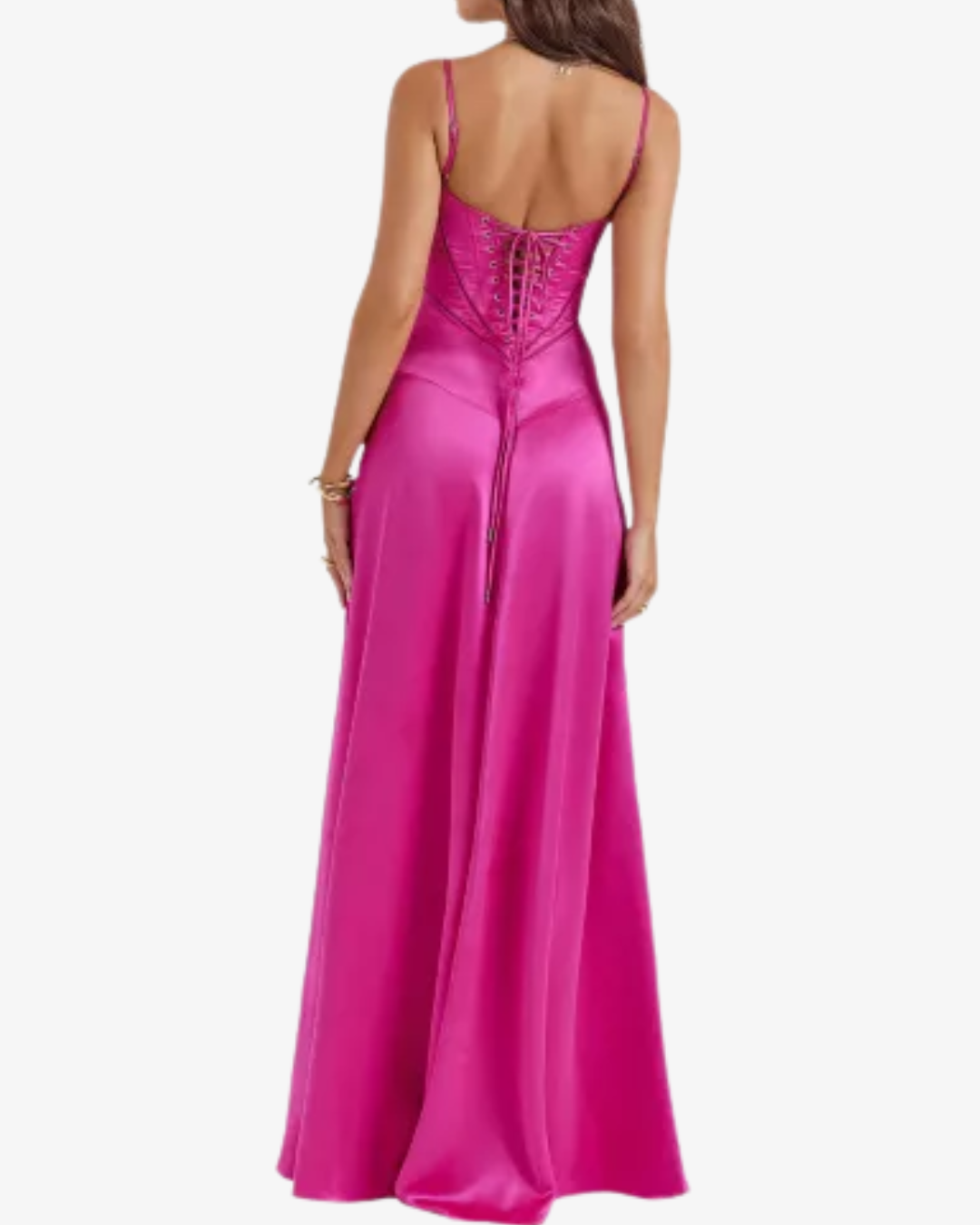 Nancy | Women's Satin Evening Maxi Dress