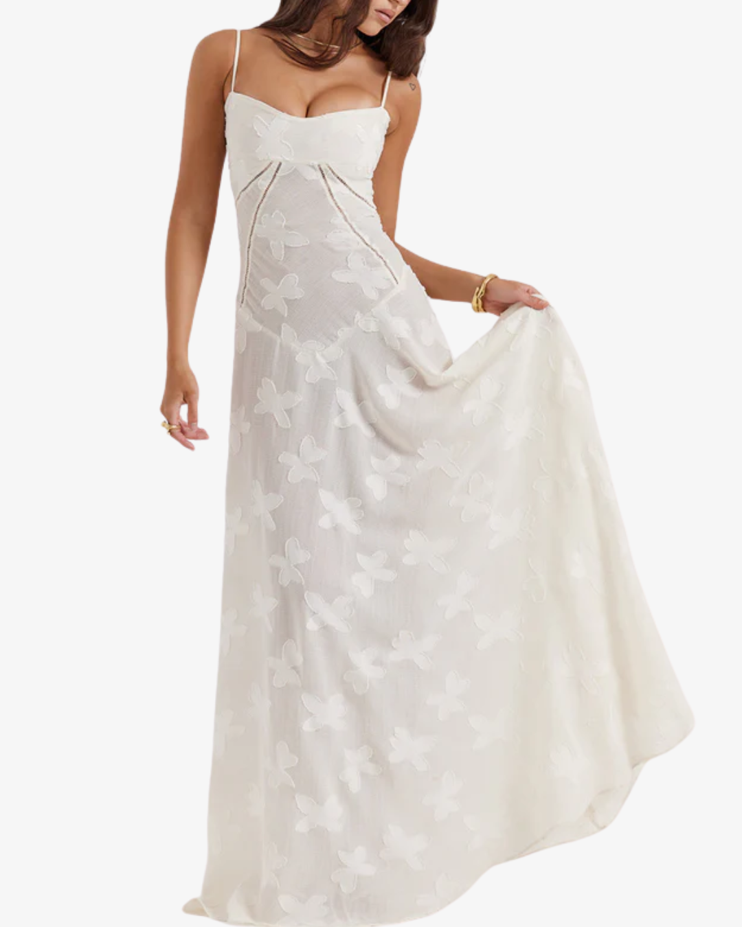 Nancy | Women's Satin Evening Maxi Dress