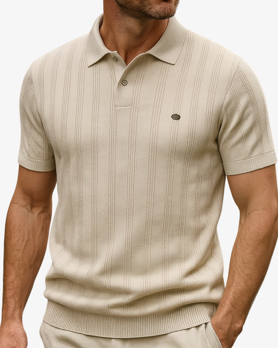 Stellan | Men's Wool Polo Shirt Short Sleeve