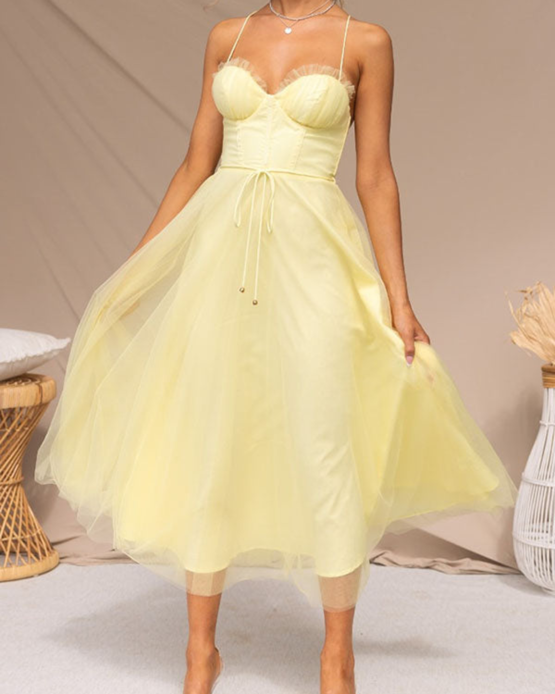 Veronica | Sleeveless Chiffon Mesh Maxi Dress