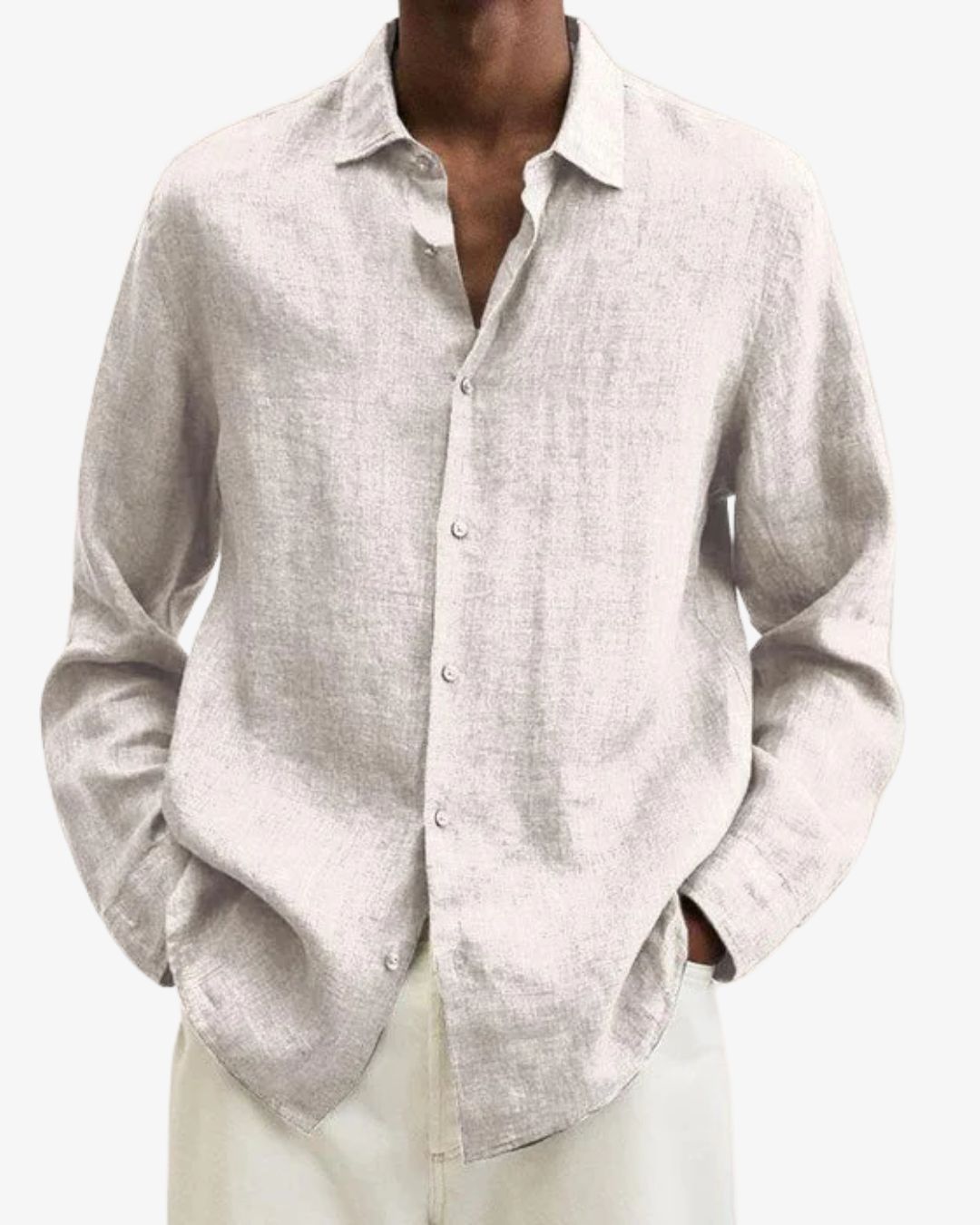 William | Men’s Elegant Long Sleeve Linen Shirt
