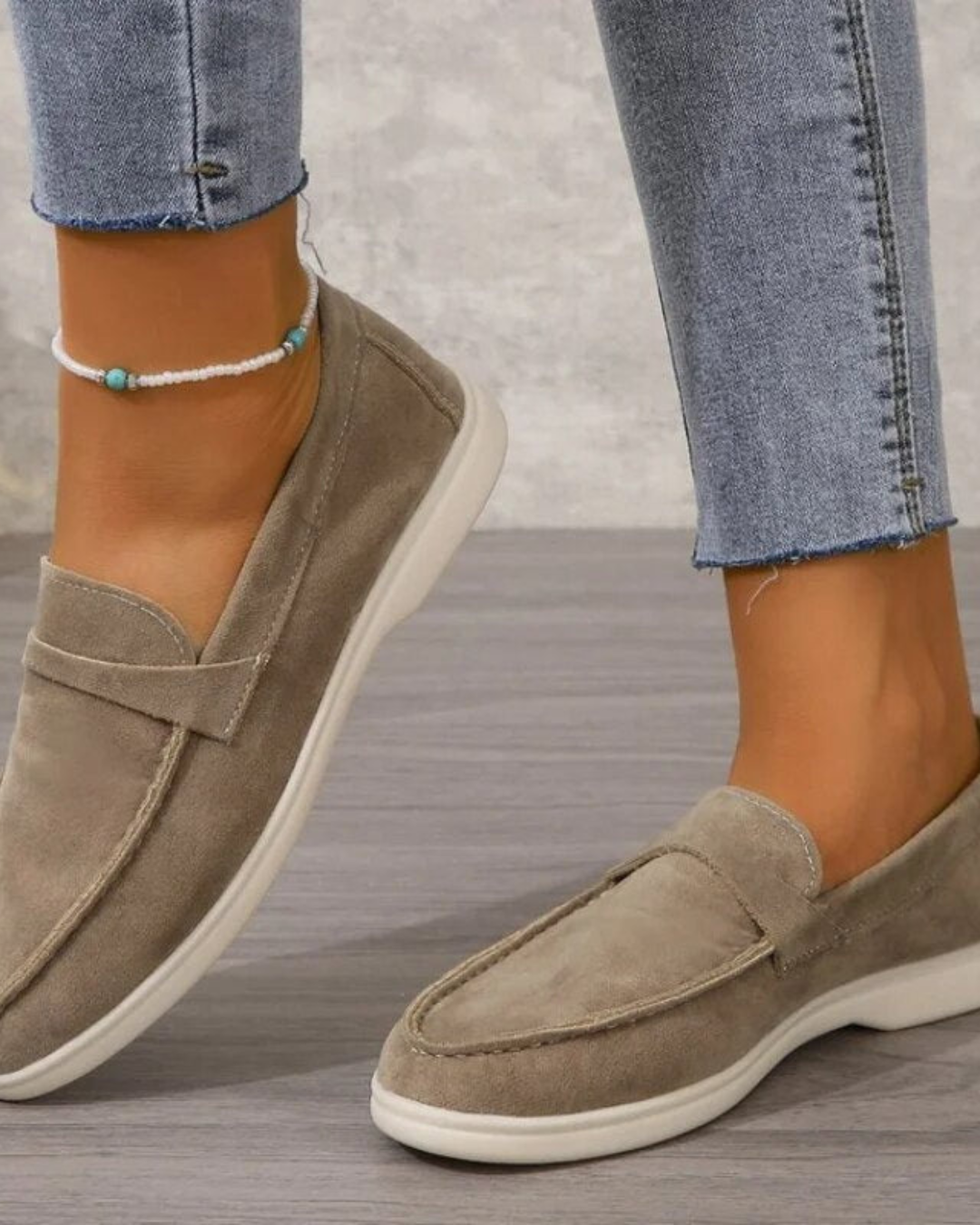 Women's Suede Slip-On Loafers – Soft, Comfy & Chic Flats