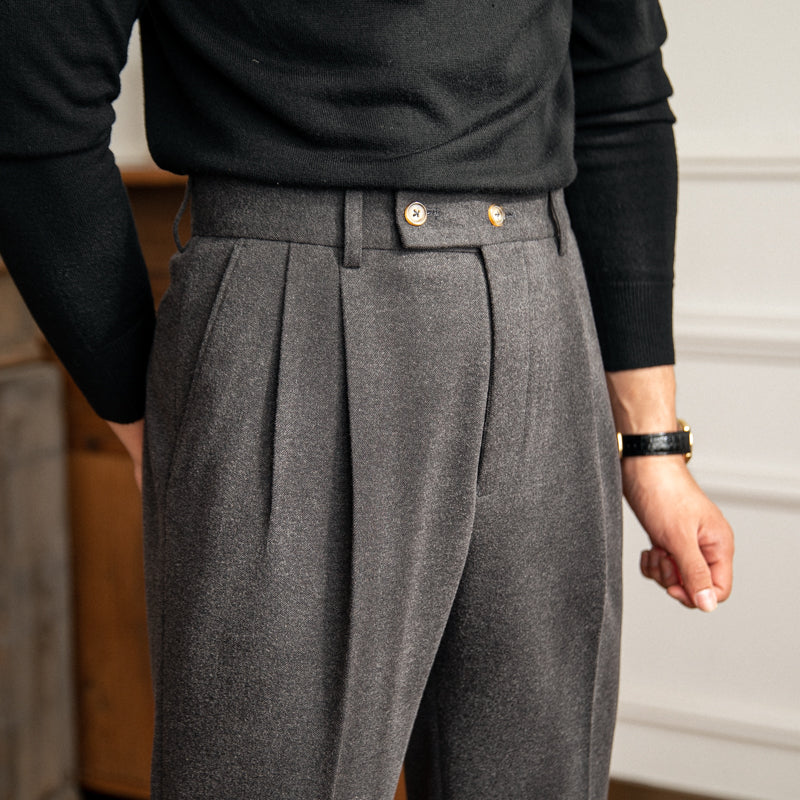 The Barcelona Classic High-Waist Trousers – Effortless Elegance & Comfort