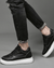 Prince Charming Black Casual Sneakers | +6-10cm Height Boost & Timeless Elegance