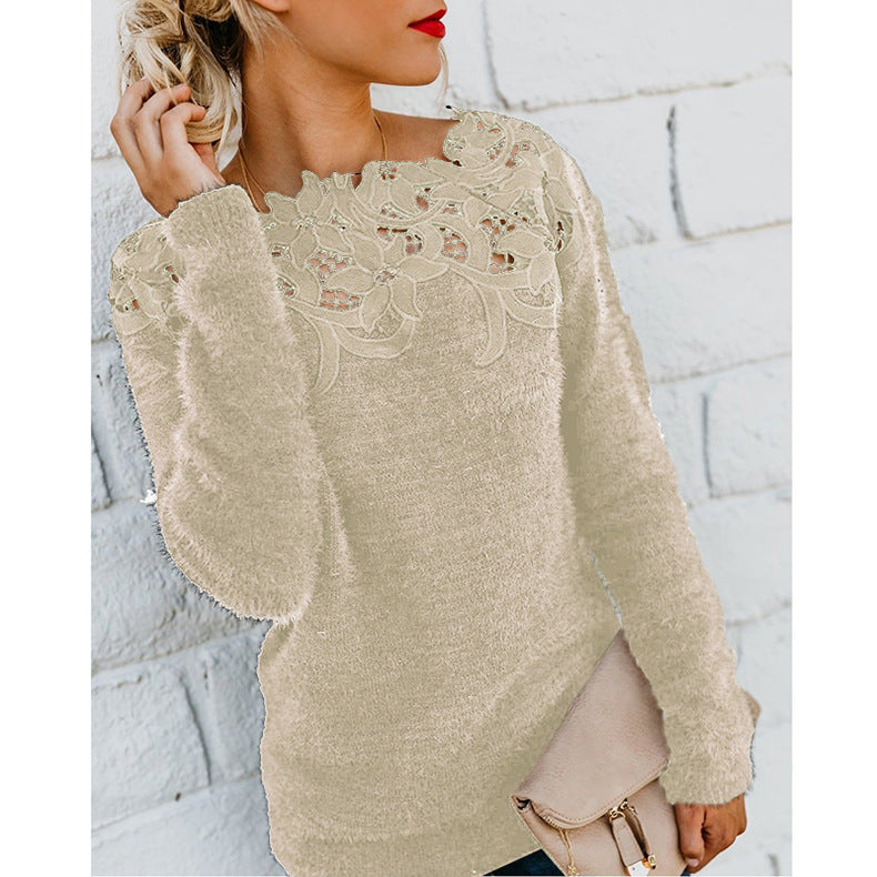Breathable Minimalist Floral Jumper -Lightweight & All-Season Wear