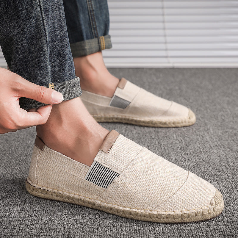 Men's Lightweight Canvas Loafers Casual Slip-On Shoes