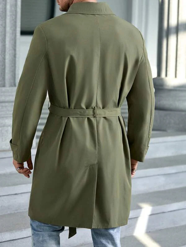 Savoy Green Wool Trenchcoat – Timeless Elegance & Unmatched Warmth