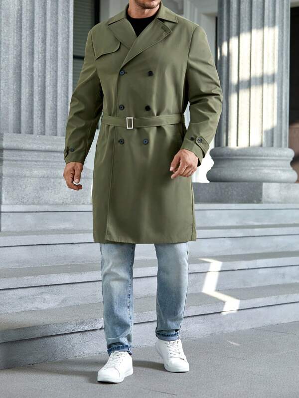 Savoy Green Wool Trenchcoat – Timeless Elegance & Unmatched Warmth