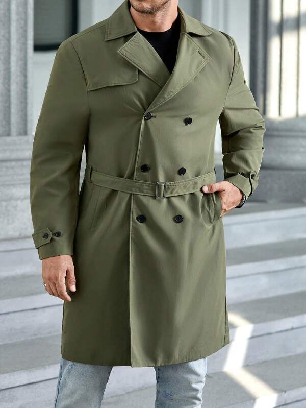 Savoy Green Wool Trenchcoat – Timeless Elegance & Unmatched Warmth