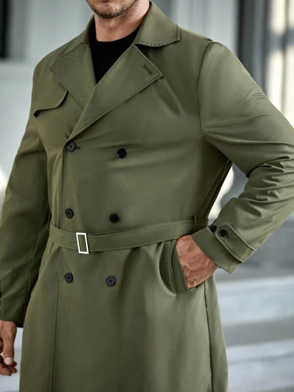 Savoy Green Wool Trenchcoat – Timeless Elegance & Unmatched Warmth