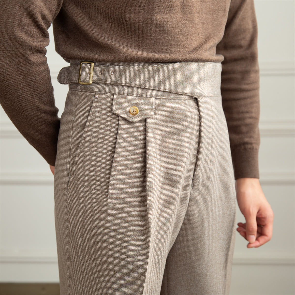 The Milano Wool-Blend Casual Trousers – Versatile Comfort & Sophisticated Design