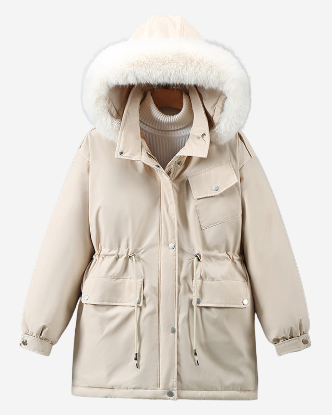Victoria | Women's Parka Jacket Relaxed Fit with Detachable Faux Fur Hood