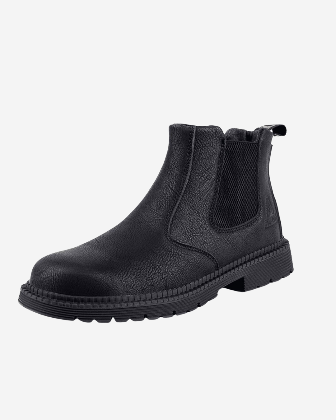 Kairo | Men's Leather Chelsea Winter Boots Slip-On Safety Design