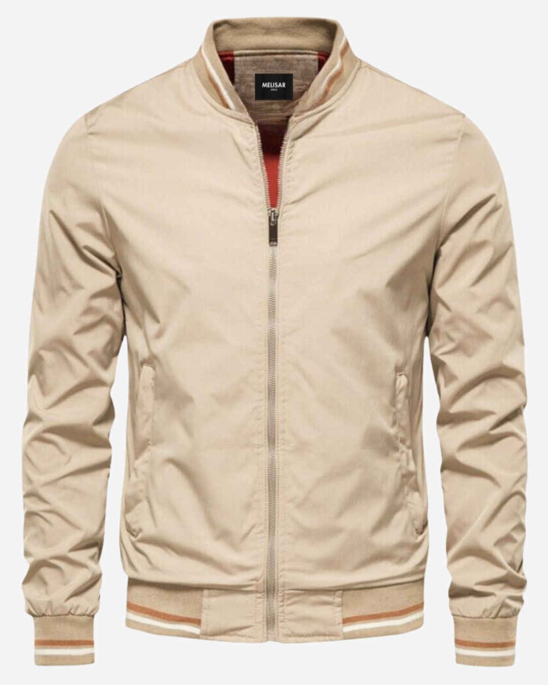 Brandon | Men's Relaxed-Fit Bomber Jacket with Ribbed Cuffs