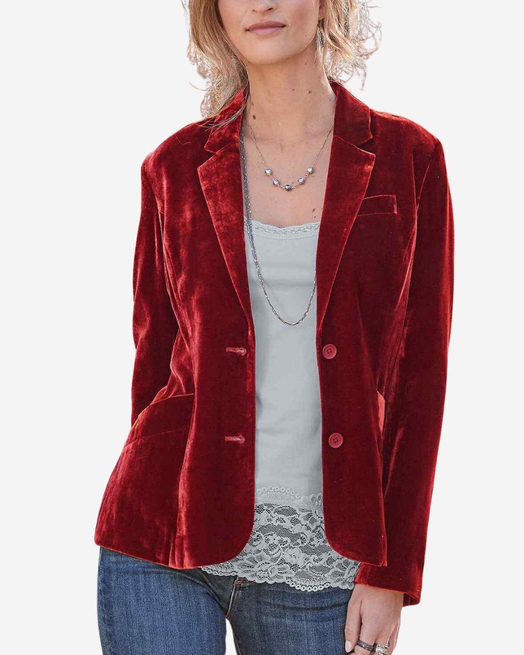 Isabella | Women's Slim Fit Velvet Winter Jacket