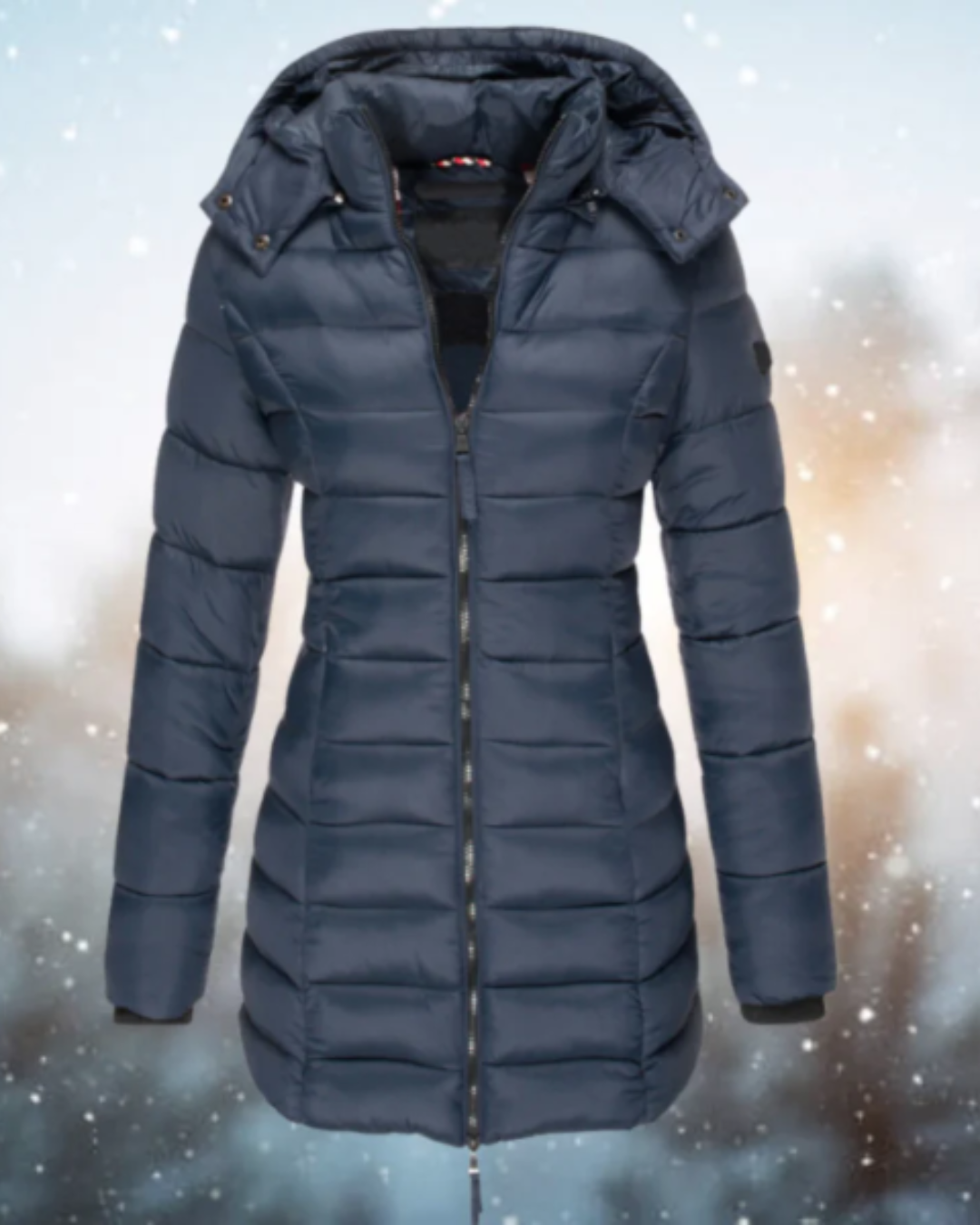 Gizelle | Women's Long Slim Fit Quilted Winter Jacket