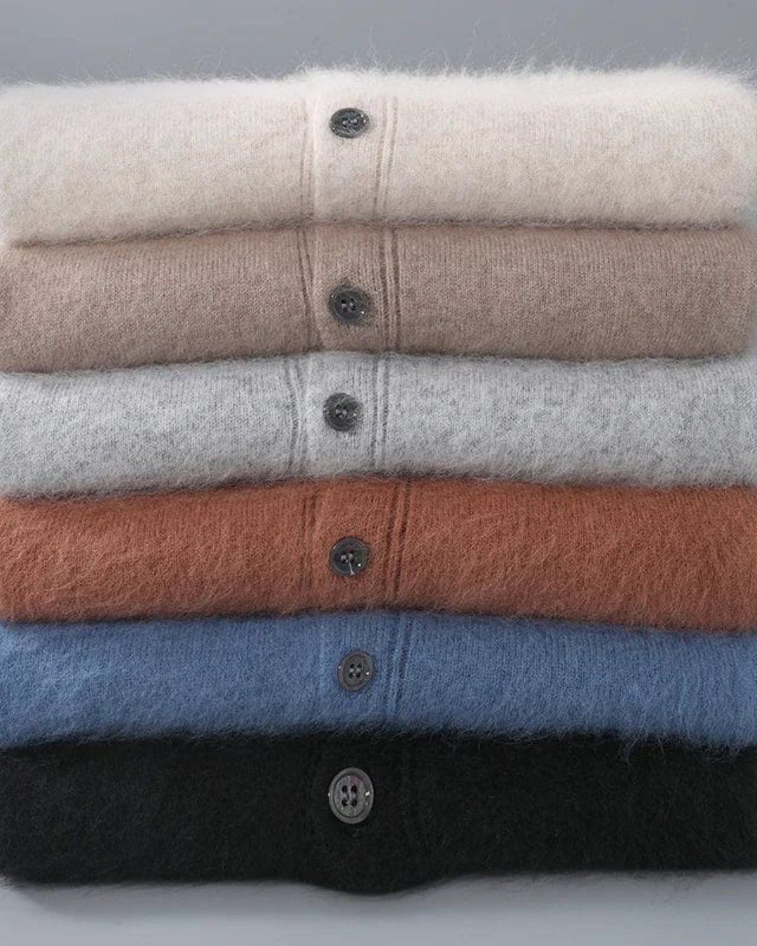 Fernando | Men's Mink Cashmere Cardigan