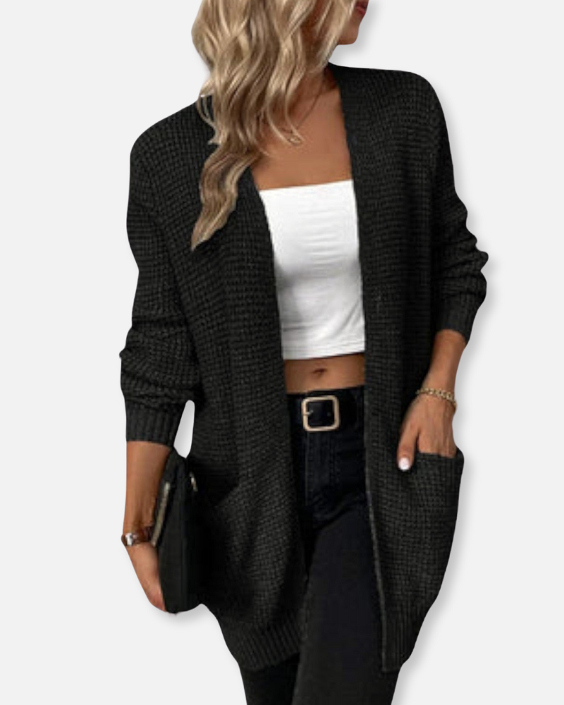 Luna Knit Open-Front Cardigan – Cozy & Versatile