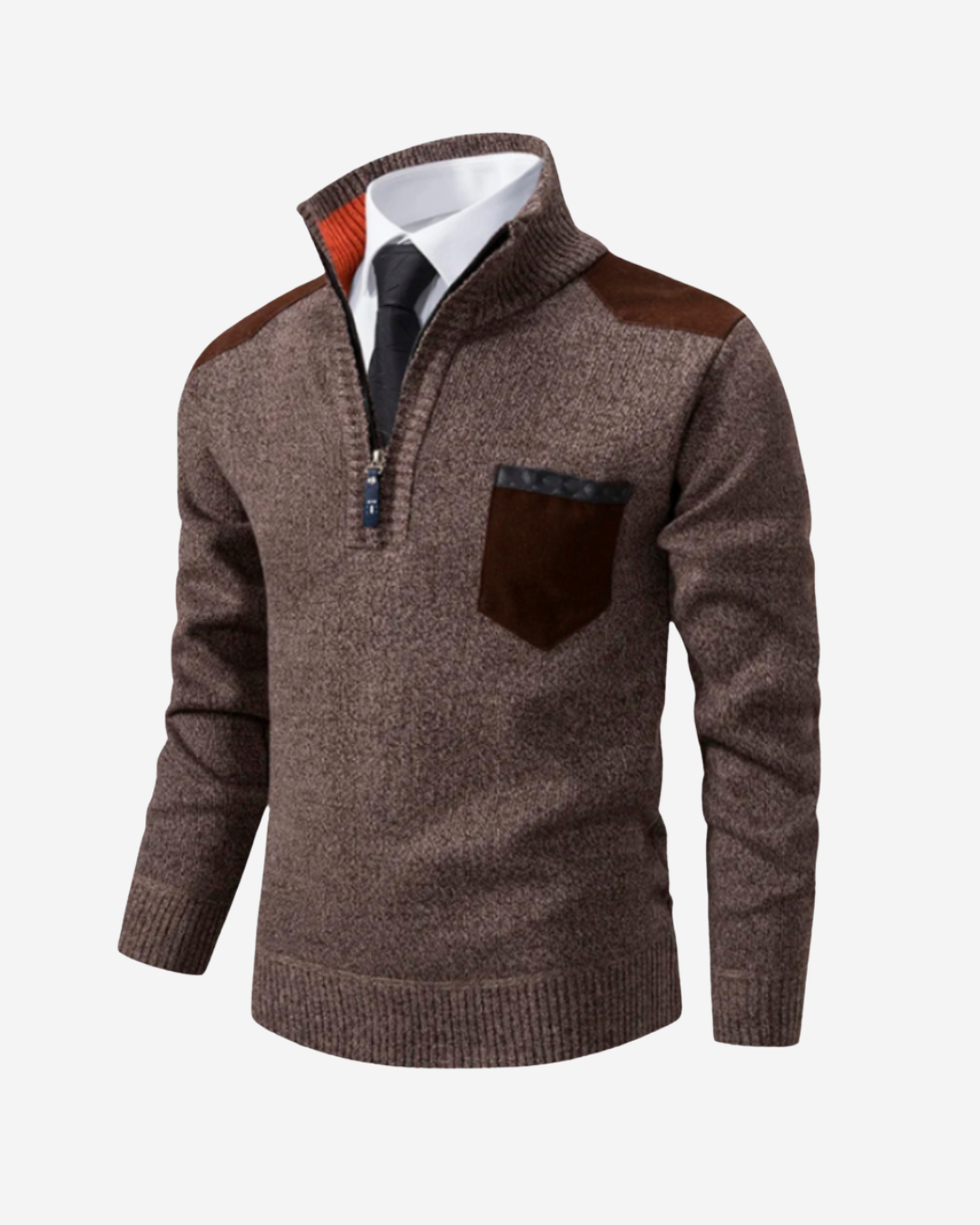 Carlo | Men's Wool Half-Zip Sweater
