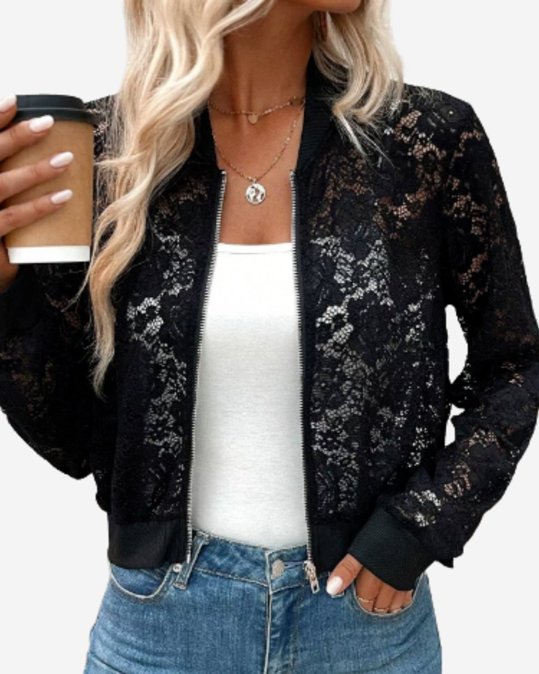 Irish | Women's Full Zip Lace Winter Jacket
