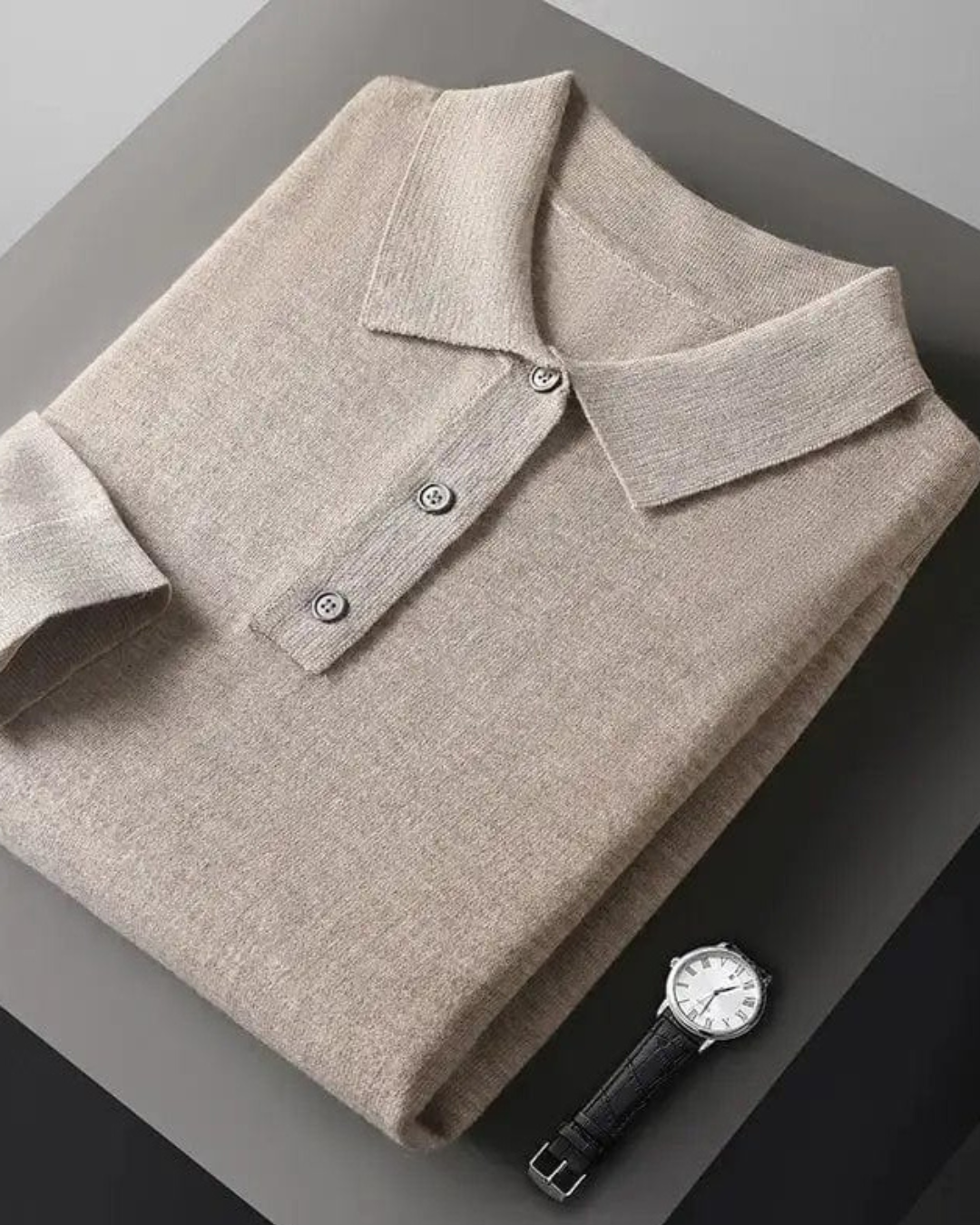 Wally | Men's Longsleeve Cashmere Polo