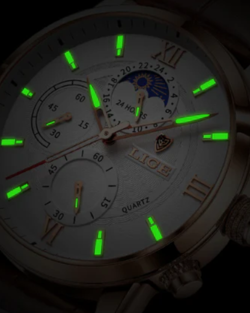 Geneva Luxe Waterproof Watch – Timeless Elegance and Practical Durability