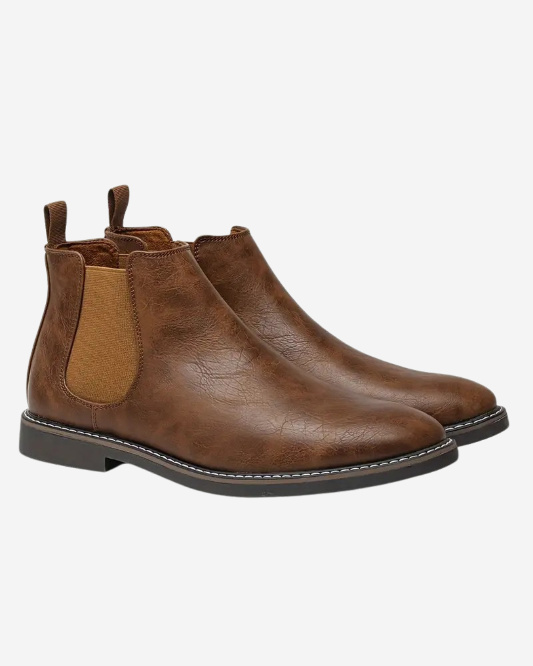Oliver | Men's Leather Chelsea Winter Boots Slip-On Classic Fit