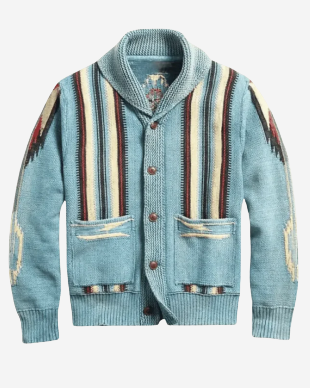 Jaret | Men's Frontier Weave Wool Cardigan