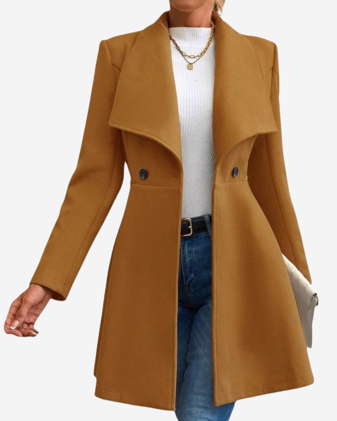 Kathryn | Women's Wool Touch Tailored Jacket Mid-Thigh