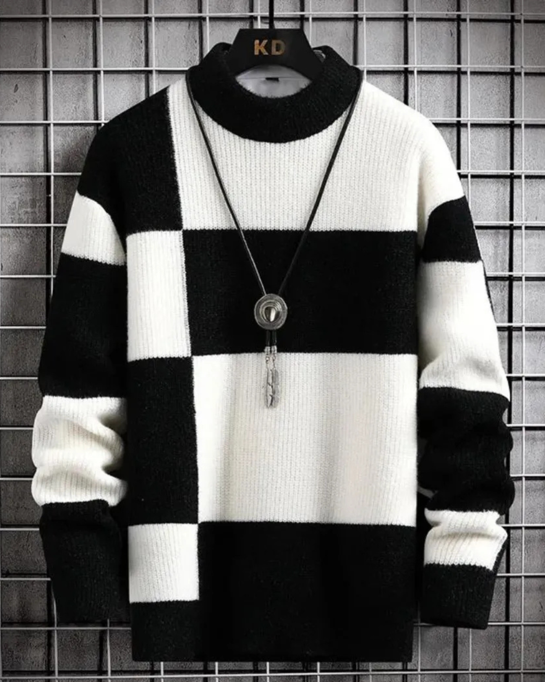 Joshua | Men's Monochrome Memento Sweater