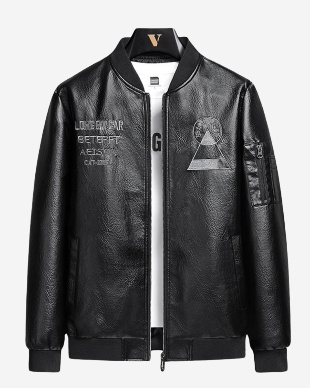 Joaquin | Men's Bomber Jacket Synthetic Leather Look