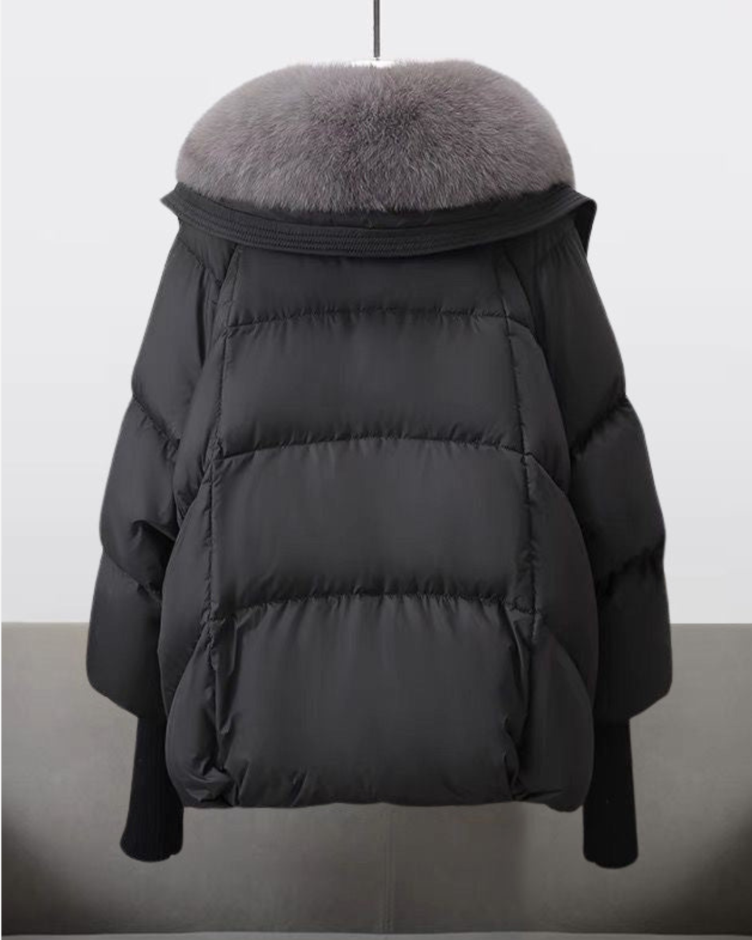 Natalie | Women's Oversized Quilted Puffer Jacket with Faux Fur Collar