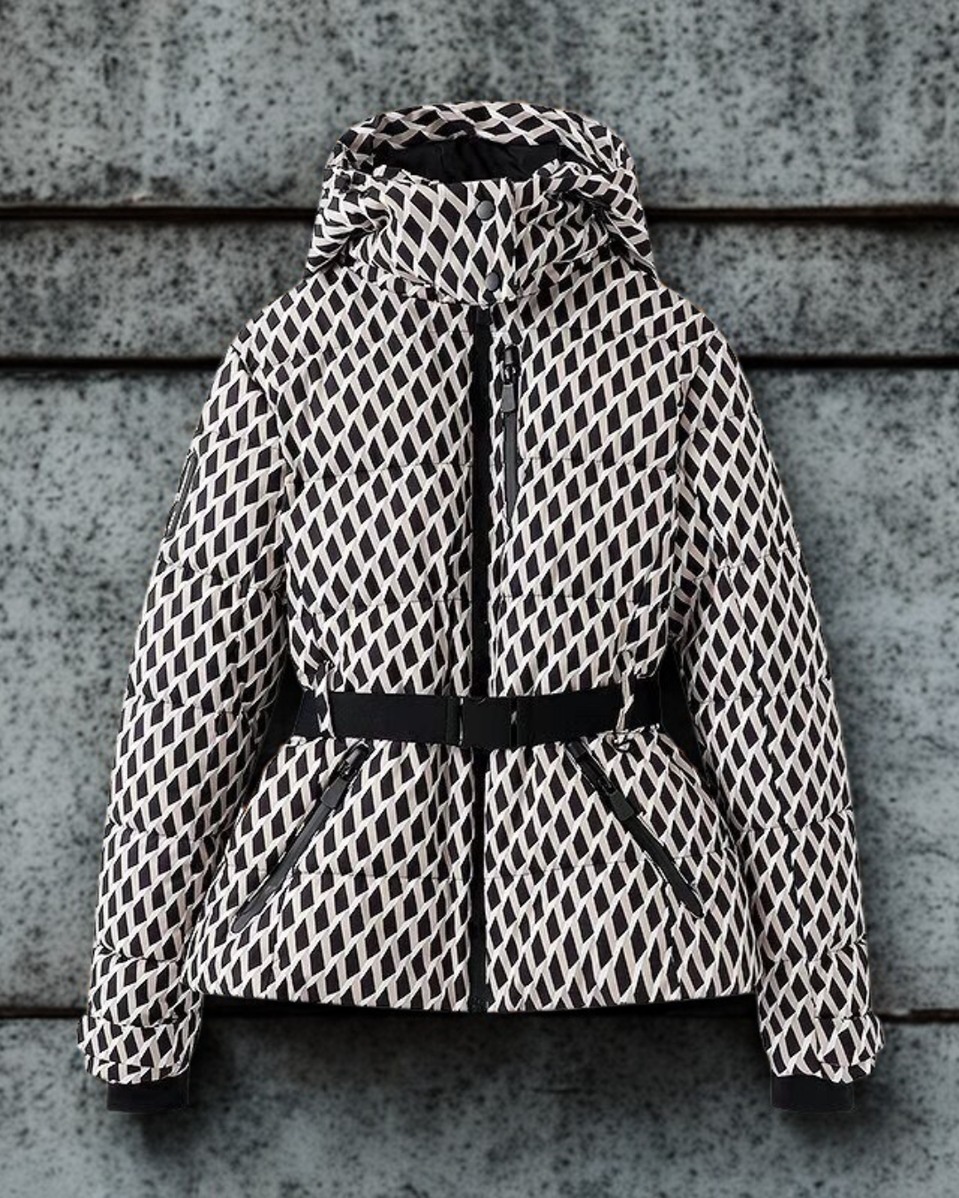 Francine | Women's Quilted Puffer Jacket with Belted Waist