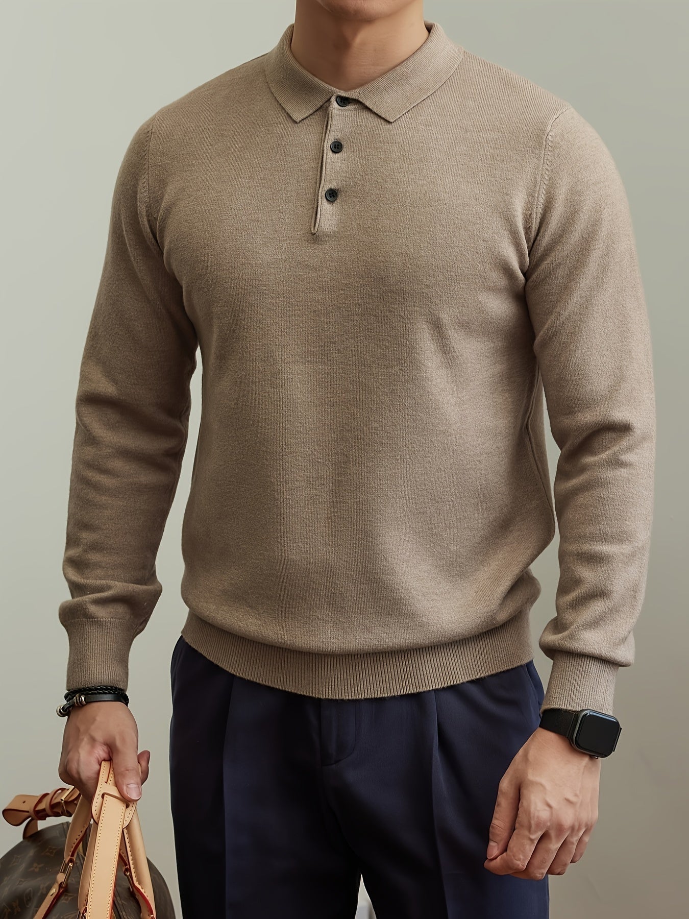 Savile Row Knit Polo – Refined Elegance & Supreme Comfort