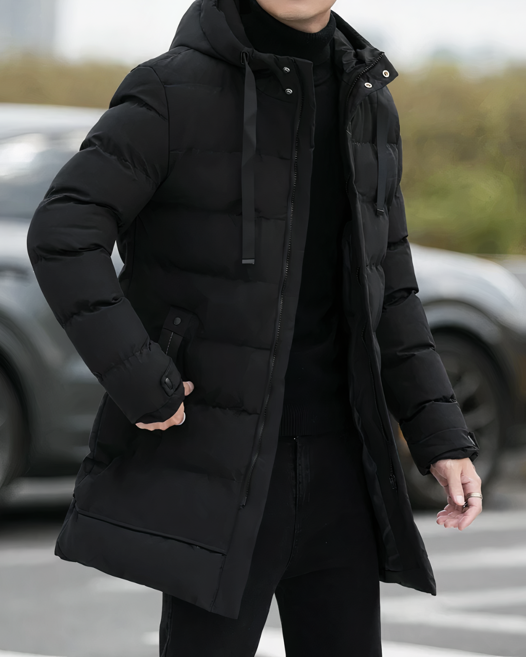 Maximo | Men's Parka Jacket Hooded Long Length