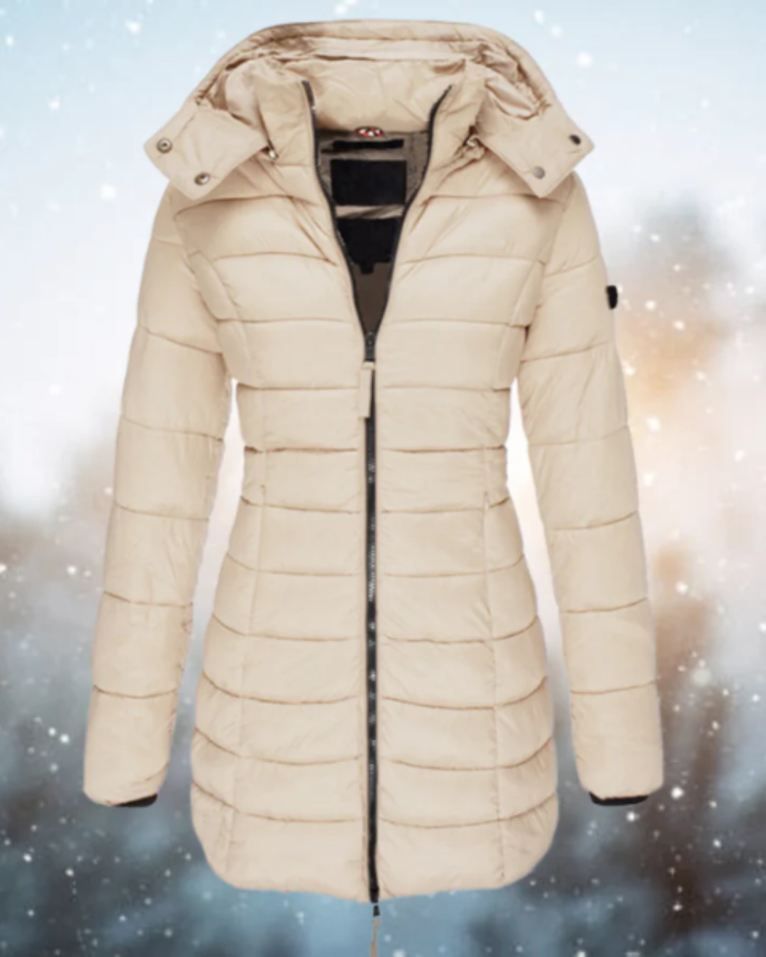 Gizelle | Women's Long Slim Fit Quilted Winter Jacket