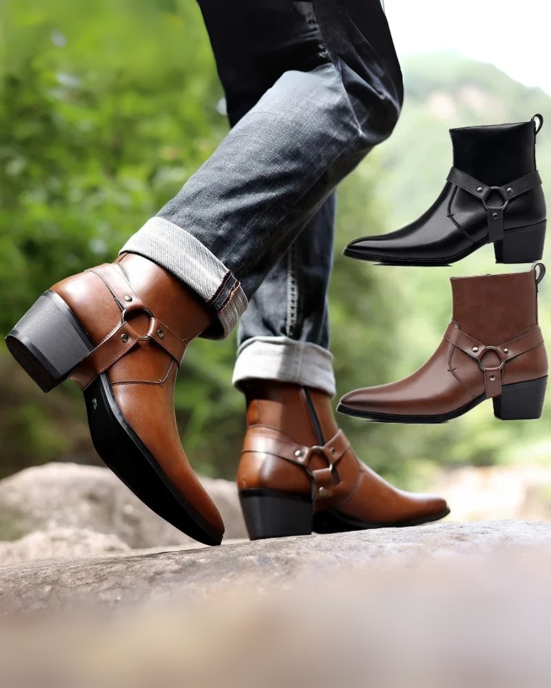 Jonathan | Men's Leather Chelsea Cowboy Winter Boots Premium Stylish Design