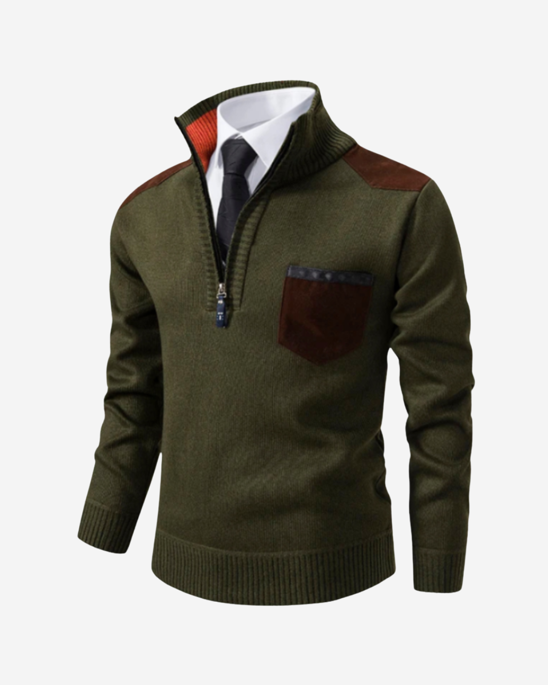 Carlo | Men's Wool Half-Zip Sweater
