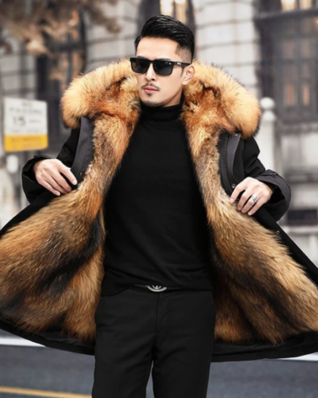 Charles | Men's Parka Jacket Relaxed Fit Fur-Lined