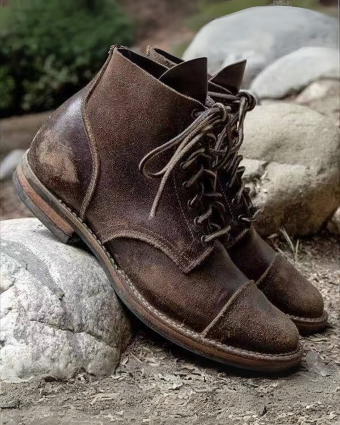 Melchor | Men's Leather Ankle Winter Boots Rugged Supportive Fit