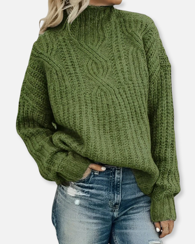 Hudson Chunky Knit Turtleneck – A Cozy Embrace of Warmth and Style