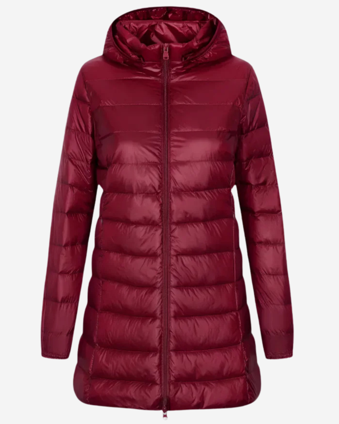 Britanny | Women's Down Jacket Fitted Mid-Thigh Hooded Quilted