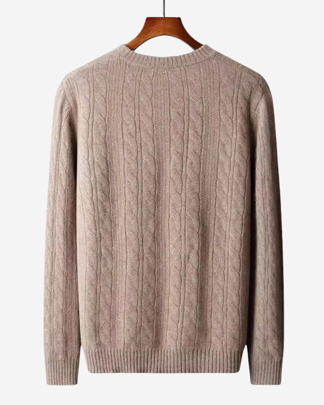 Elijah | Men's Mink Cashmere Knitted Sweater
